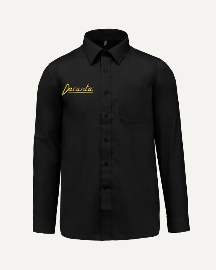 Camisa popelina hombre personalizada con logo bordado