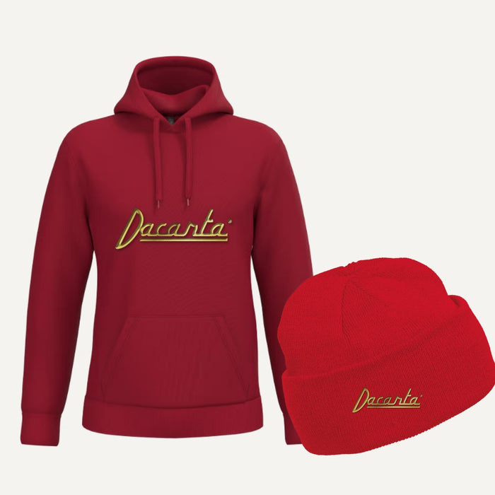 Pack Navidad: sudadera + gorro con logo Dacarta