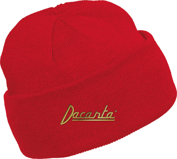 Gorro rojo con logo bordado