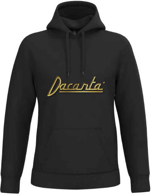 Sudadera negra con logo bordado