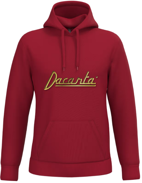 Sudadera roja con logo bordado